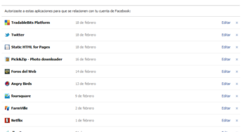 Limpia tu Facebook eliminando aplicaciones que no utilices